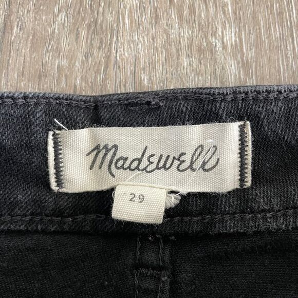 Madewell Denim Utility Zip Mini Skirt Faded Black - Size: 29 - Picture 3 of 5